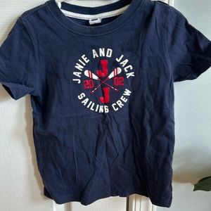 Janie & jack sailing crew shirt sleeves t-shirt